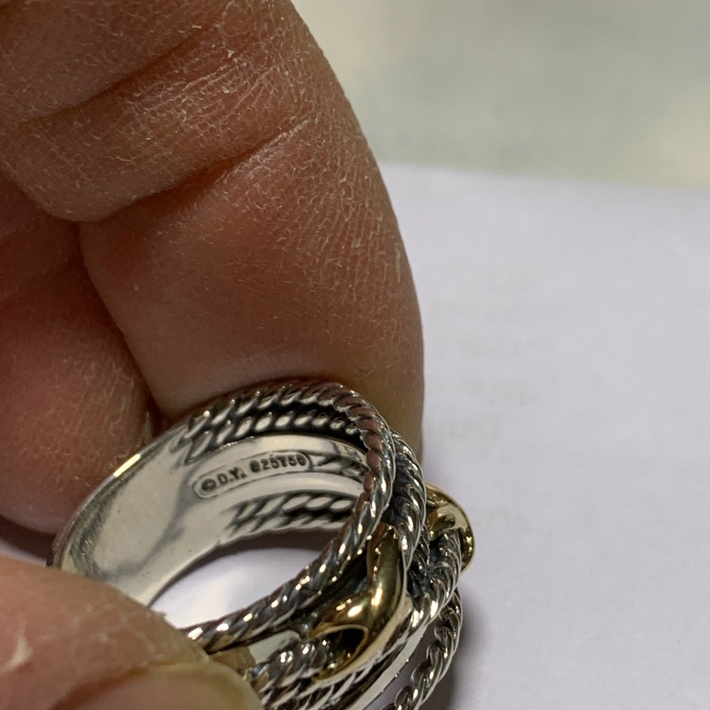 david yurman crossove two tone size 8.5 - Picture 4 of 4